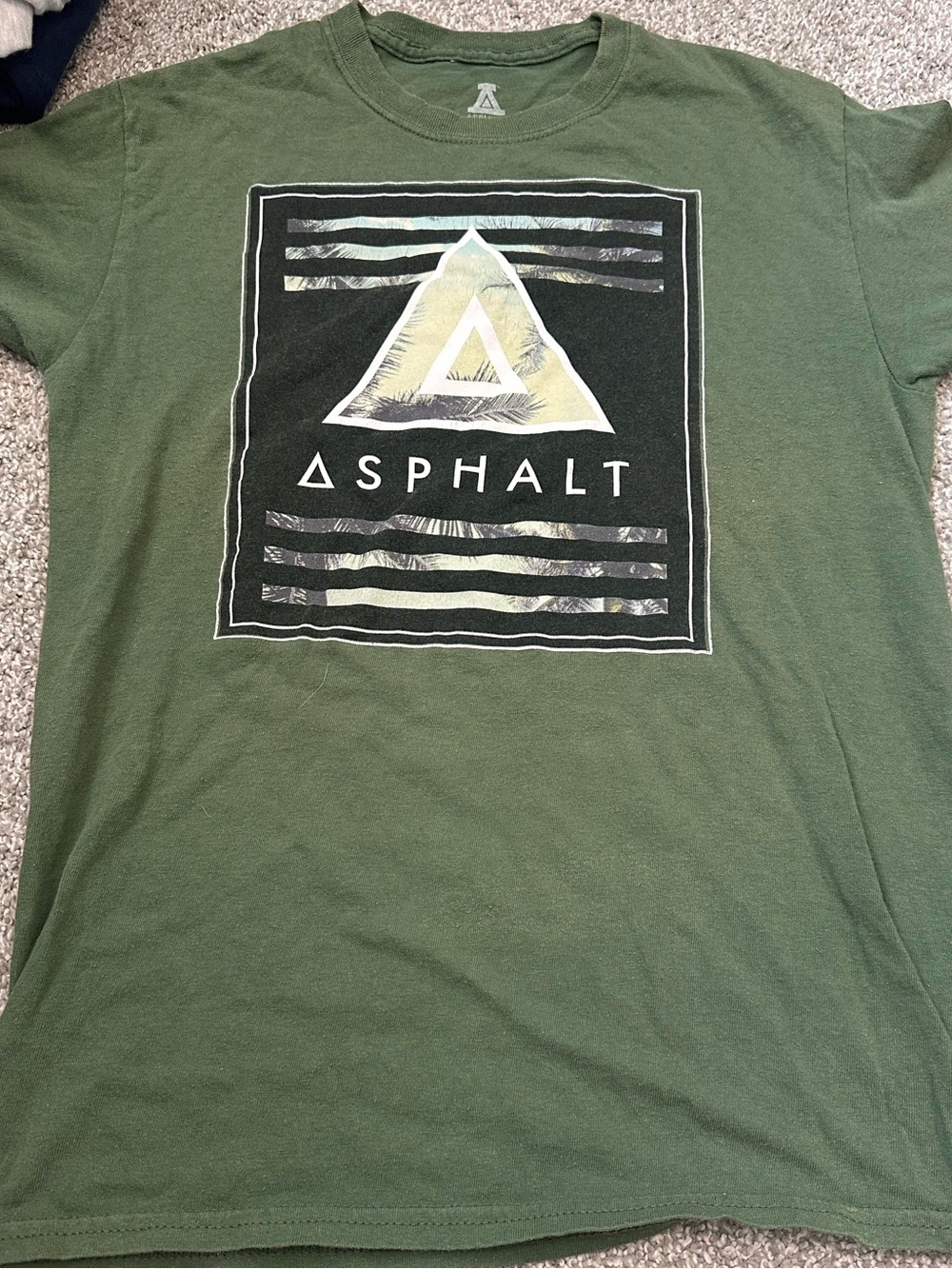 Asphalt Olive Green Graphic Short Sleeve Tee